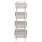 はめるだけワゴン4段(モカ WA004) 5枚目画像