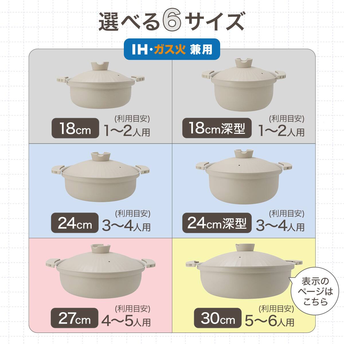 希少❤️【在庫限り】カトリーヌ　卓上鍋　加温トレー　レトロ　匿名配送 IH・ガス火 超軽量 土鍋風卓上鍋 30cm(ベージュ KY073) | ニトリネット