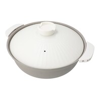 IH持ちやすい軽量土鍋風卓上鍋(27cm モカ KY073)