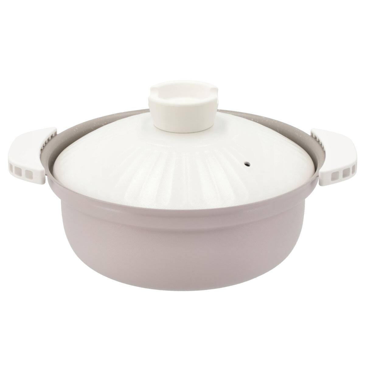 IH持ちやすい軽量土鍋風卓上鍋(18cm ローズ KY073) | ニトリネット