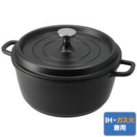 IH ・ガス火軽量 無水鍋 24cm(KY070)