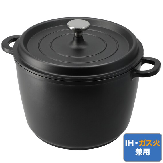 IH ・ガス火軽量 無水鍋 深型 24cm(KY070) 1枚目画像