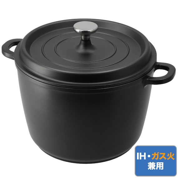 IH ・ガス火軽量 無水鍋 深型 24cm(KY070) 1枚目画像