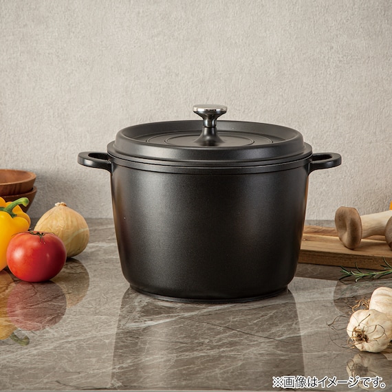 IH ・ガス火軽量 無水鍋 深型 24cm(KY070) 3枚目画像