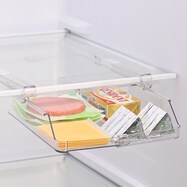 丈夫で割れにくい 冷蔵庫棚下収納トレー 伸縮