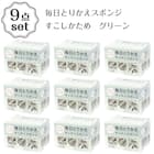 毎日とりかえキッチンスポンジ(30個入り グリーン) 9点セット 1枚目画像