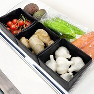 抗菌野菜収納袋(S ブラック 4枚入り)