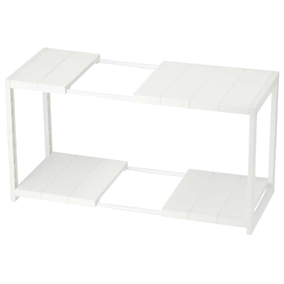 【シンク下収納5点セット】2段伸縮ラック+収納ボックス 奥行き30cm CL 15枚目画像