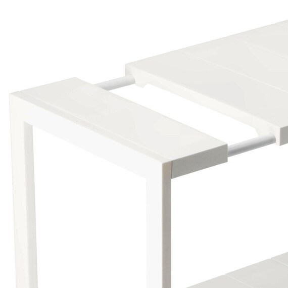 【シンク下収納5点セット】2段伸縮ラック+収納ボックス 奥行き30cm CL 20枚目画像