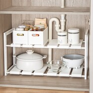 シンク下伸縮ラック(幅46－74cm)