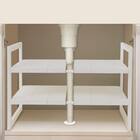 シンク下伸縮ラック(幅46～74cm D40) 1枚目画像