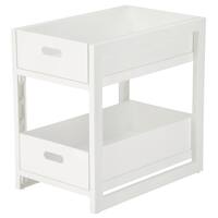 シンク下 スライドラック2段 (奥行40cm ホワイト)