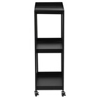 棚がフラットにもなる2wayスチールワゴン(3段 UMー25 ブラック) 9枚目画像