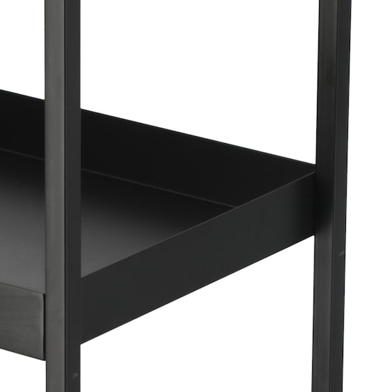 棚がフラットにもなる2wayスチールワゴン(3段 UMー25 ブラック) 12枚目画像