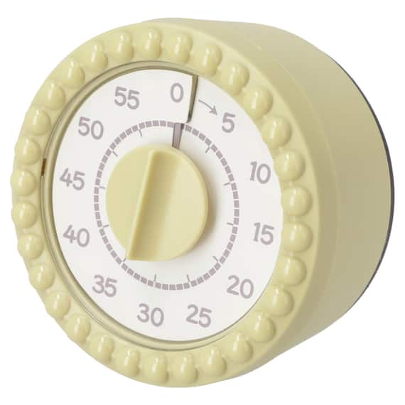 アナログキッチンタイマー(イエロー VT7389) 1枚目画像