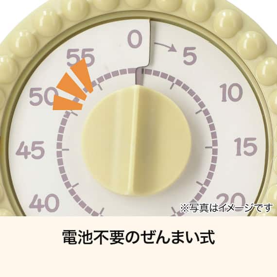 アナログキッチンタイマー(イエロー VT7389) 4枚目画像
