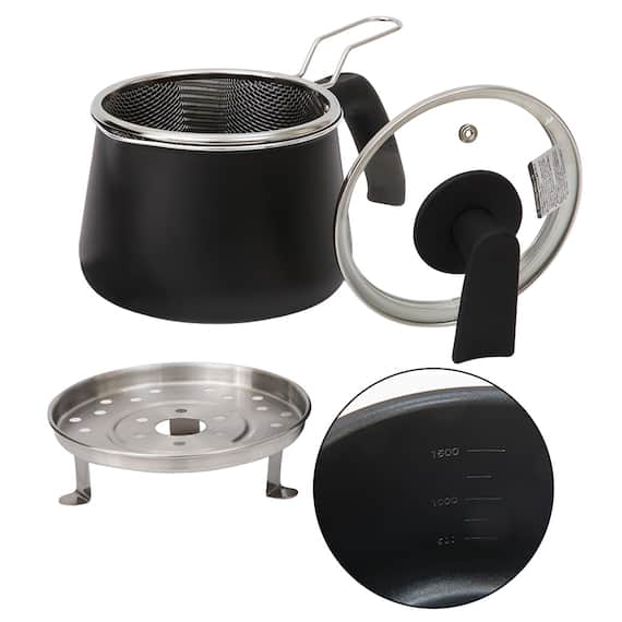 1台10役 マルチポット ストレーナー付き 1.9L ブラック 1枚目画像