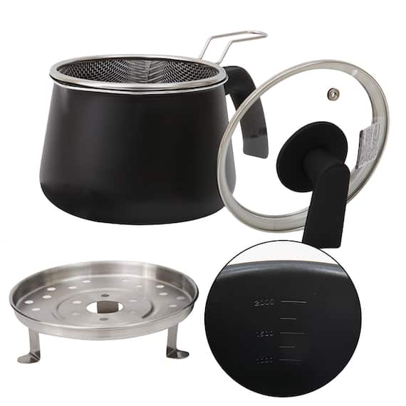 1台10役 マルチポット ストレーナー付き 2.5L ブラック 1枚目画像