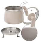 1台10役 マルチポット ストレーナー付き 2.5L ベージュ 1枚目画像