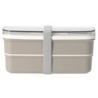 ランチボックス2段(640ml PW28 モカ) 3枚目画像