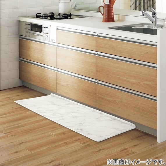 拭けるキッチン用クッションフロアマット(MA 50X120 JQ13) 4枚目画像