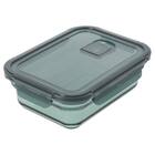 食卓にそのまま出せる耐熱ガラス保存容器 長方形(950ml GR) 1枚目画像