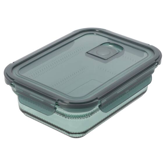 食卓にそのまま出せる耐熱ガラス保存容器 長方形(950ml GR) 1枚目画像