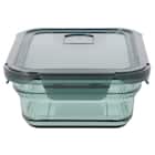 食卓にそのまま出せる耐熱ガラス保存容器 長方形(950ml GR) 2枚目画像