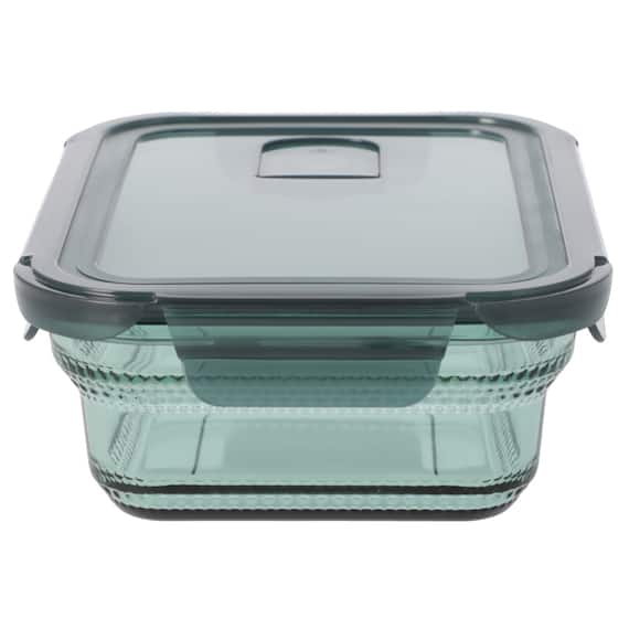 食卓にそのまま出せる耐熱ガラス保存容器 長方形(950ml GR) 2枚目画像