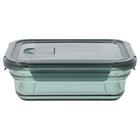 食卓にそのまま出せる耐熱ガラス保存容器 長方形(950ml GR) 3枚目画像