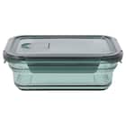 食卓にそのまま出せる耐熱ガラス保存容器 長方形(950ml GR) 3枚目画像