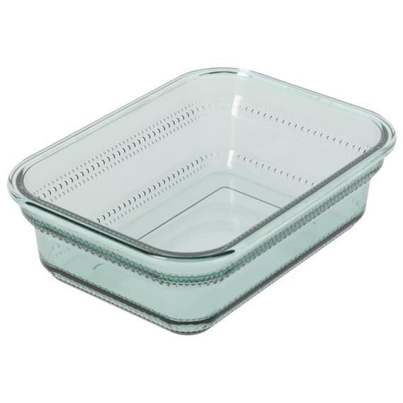 食卓にそのまま出せる耐熱ガラス保存容器 長方形(950ml GR) 5枚目画像