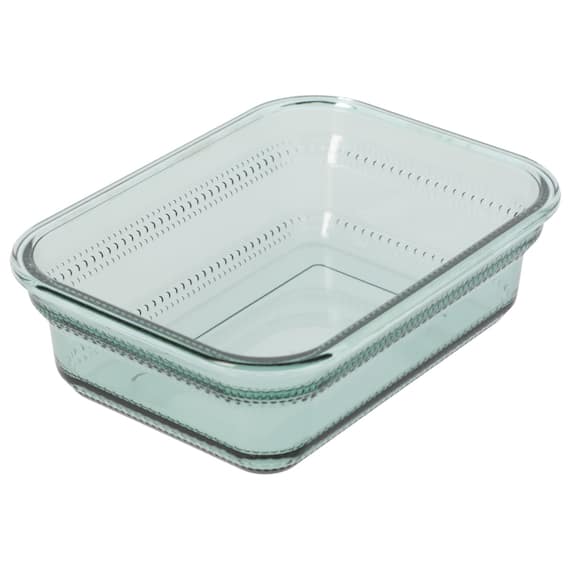 食卓にそのまま出せる耐熱ガラス保存容器 長方形(950ml GR) 5枚目画像