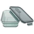 食卓にそのまま出せる耐熱ガラス保存容器 長方形(950ml GR) 8枚目画像