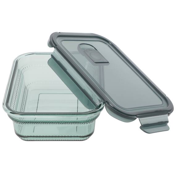 食卓にそのまま出せる耐熱ガラス保存容器 長方形(950ml GR) 8枚目画像