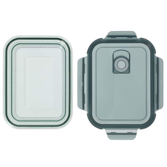 食卓にそのまま出せる耐熱ガラス保存容器 長方形(950ml GR) 9枚目画像