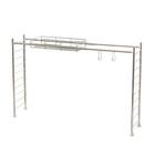 【SUS水切り】伸縮シンク上ラック5点セット(Sフック付き ) 6枚目画像