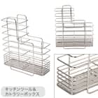 【SUS水切り】伸縮シンク上ラック5点セット(Sフック付き ) 12枚目画像
