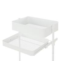 スチールワゴントロリ用引き出し(浅) (ホワイト)