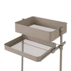 スチールワゴントロリ用引き出し(浅) (モカ) 1枚目画像