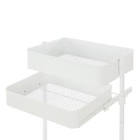 スチールワゴントロリ用引き出し(深) (ホワイト)