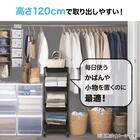 高さ調整ができるスチールワゴン 4段(ブラック) 5枚目画像