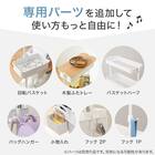 高さ調節ができるスチールワゴン スリム(ブラウン) 9枚目画像