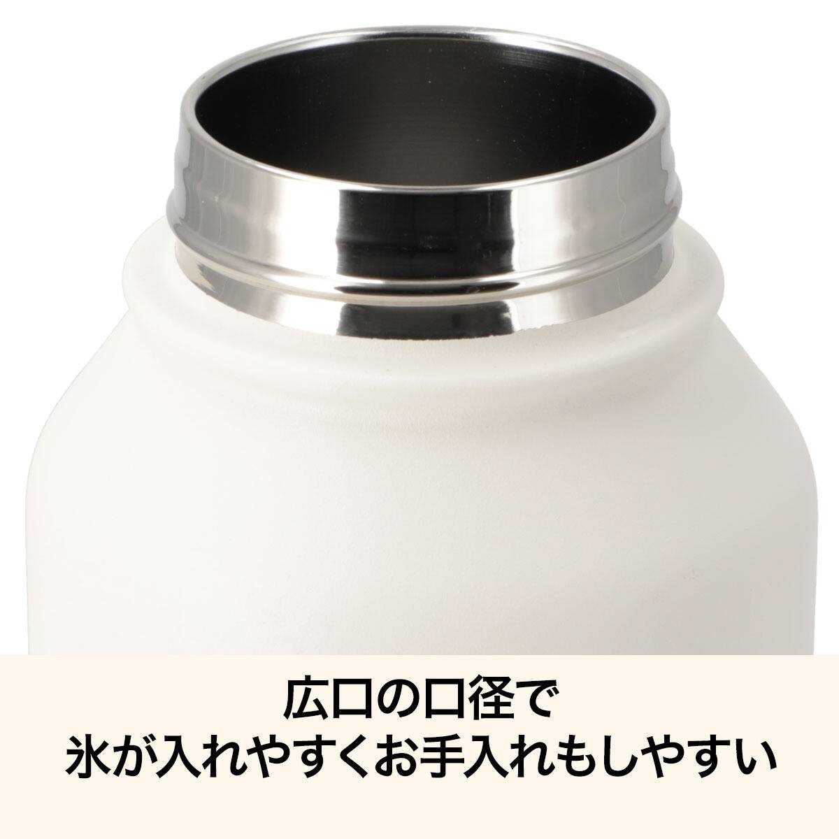 ステンレスハンドル付きボトル(1000mL ベージュ WB006) | ニトリネット
