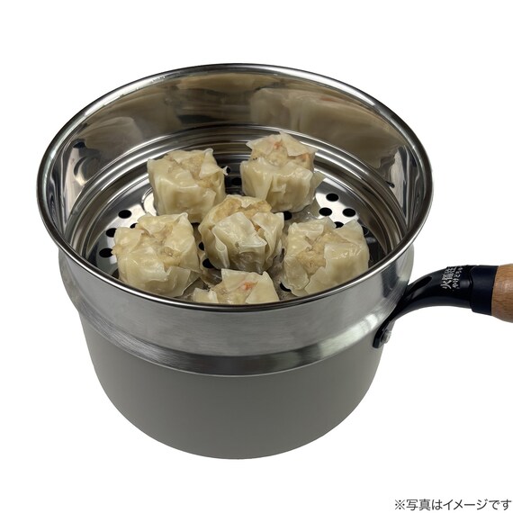 鍋にのせるステンレス製せいろ(20cm) 3枚目画像