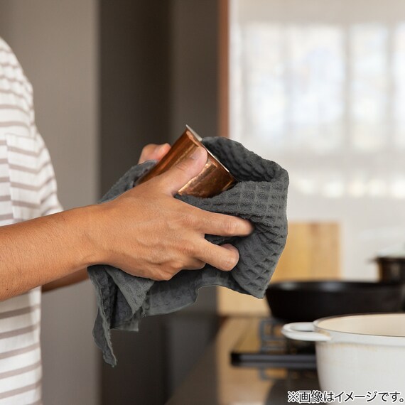 吸水速乾水切りマット(ダークグレー) 4枚目画像