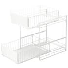 シンク下スライドラック2段 幅30cm(STーW30ホワイト) 5枚目画像