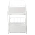 シンク下スライドラック2段 幅30cm(STーW30ホワイト) 6枚目画像