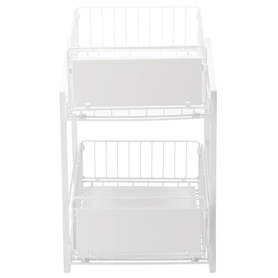 シンク下スライドラック2段 幅30cm(STーW30ホワイト) 6枚目画像