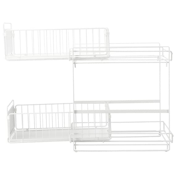 シンク下スライドラック2段 幅30cm(STーW30ホワイト) 7枚目画像